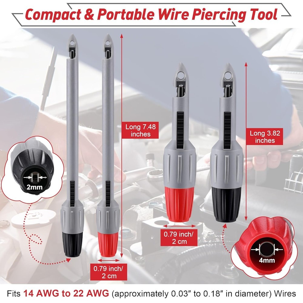 Wire Piercing Probe, Insulation Piercing Clip Set for Multimeter Voltage Test...