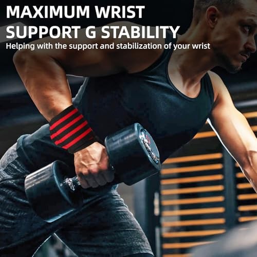 Wrist Support Straps & Lifting Straps, Ultra-Elastic Adjustable Design,
