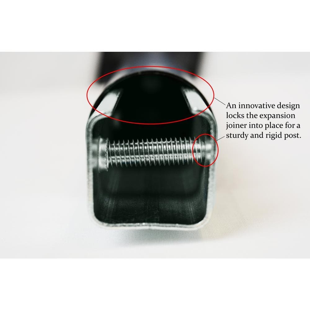 Architectural Mailboxes MB1 Black Medium Steel Post Mount Mailbox w/ Post Kit