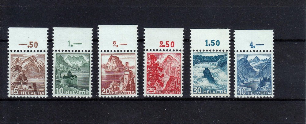 SWITZERLAND  1948   Mi 500-505   MNH**