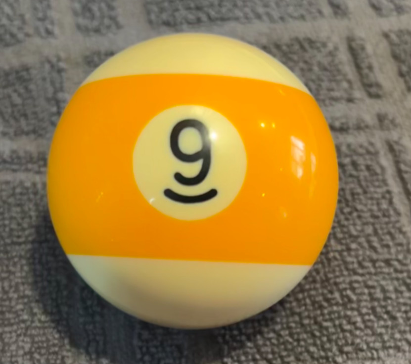 Replacement #9 Billiard Pool Ball  2 1/4" Diameter