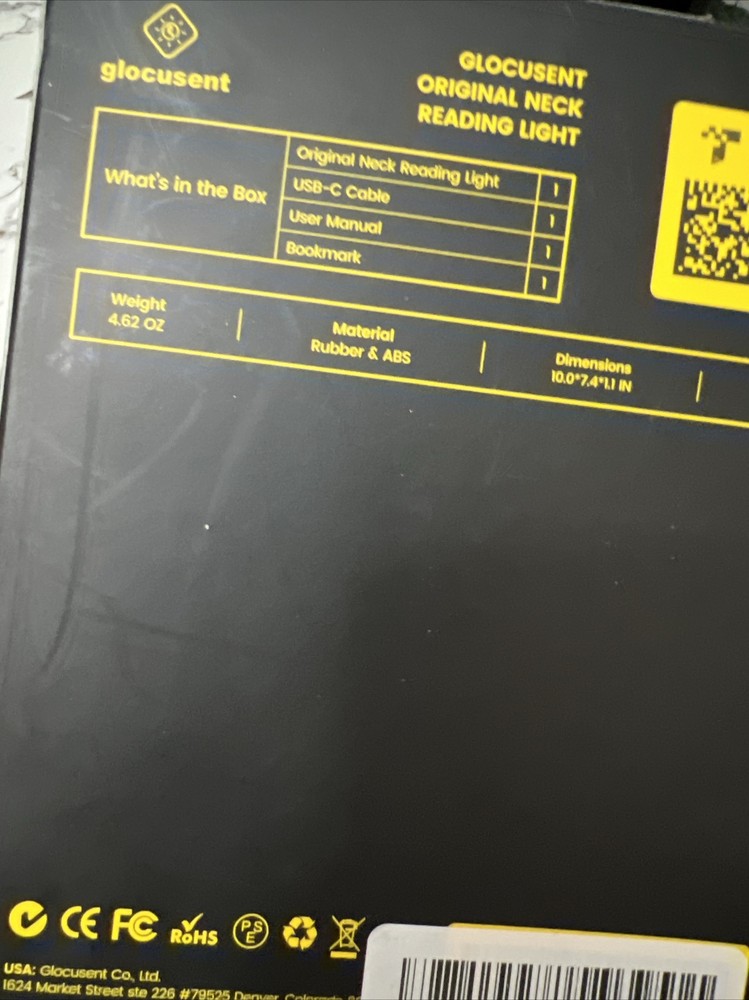Glocusent Original Neck Reading Light Book Light New GLCSNTBL001)