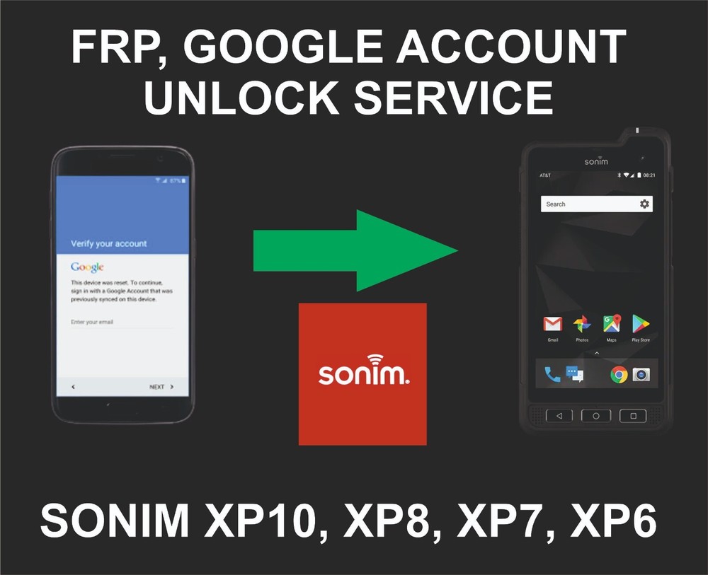 Sonim Unlock, Go, Sonim XP5S, XP10, XP8, XP7, XP6, XP5 Plus