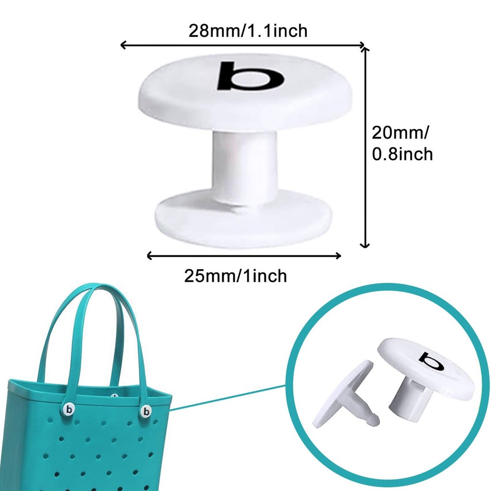6 Sets Beach Bag ButtonsBeach Bag Handle ButtonsRivets Beach BagBeach Bag Han...
