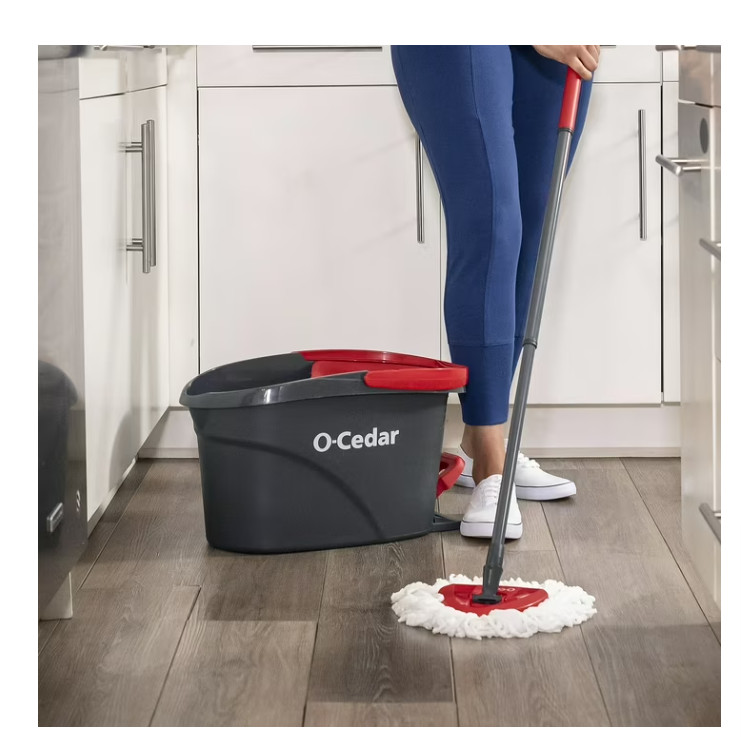 O-Cedar Easywring Floor Cleaning System with Bucket and Microfiber Spin Mop