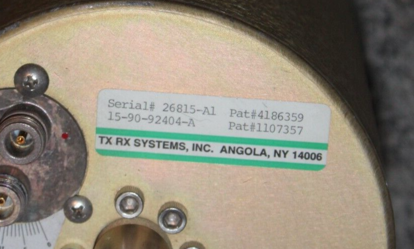 TX RX Systems Cavity Pass (Used & untested) Tank 6 5/8" x 13"