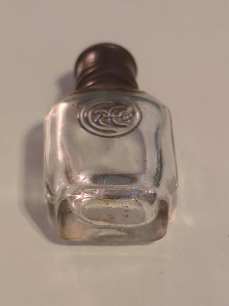 Vintage Colgate & Co. 2" perfume bottle embossed on front
