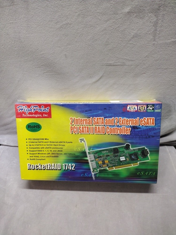 HighPoint Technologies RocketRAID 1522A 2 External Controller. Sealed