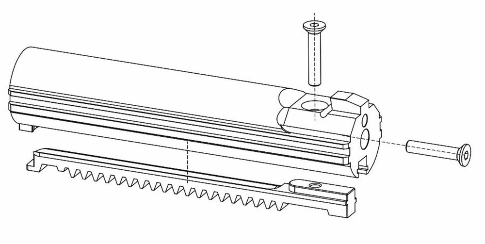 Retro ARMS Airsoft CNC Piston for AA-12
