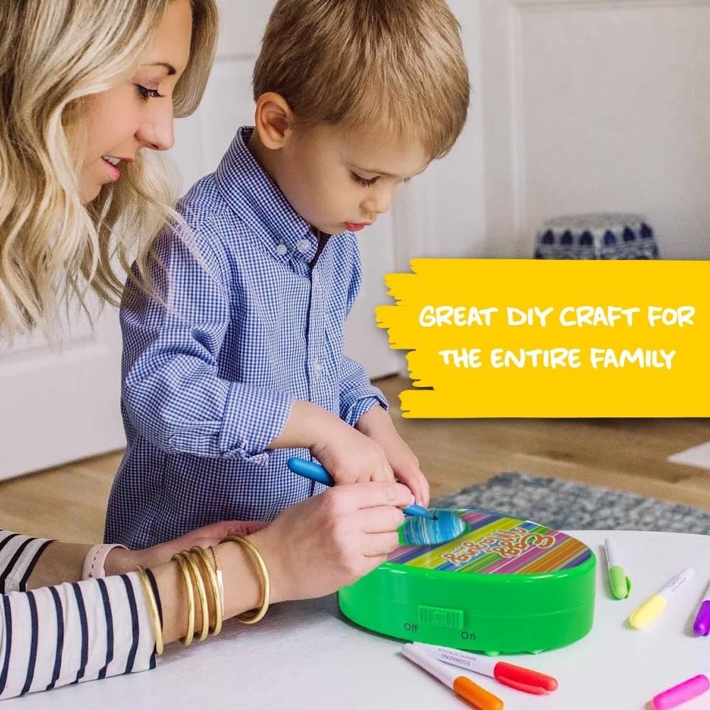 EggMazing Easter Egg Mini Decorator Kit Arts and Crafts Set - Includes Egg Decor