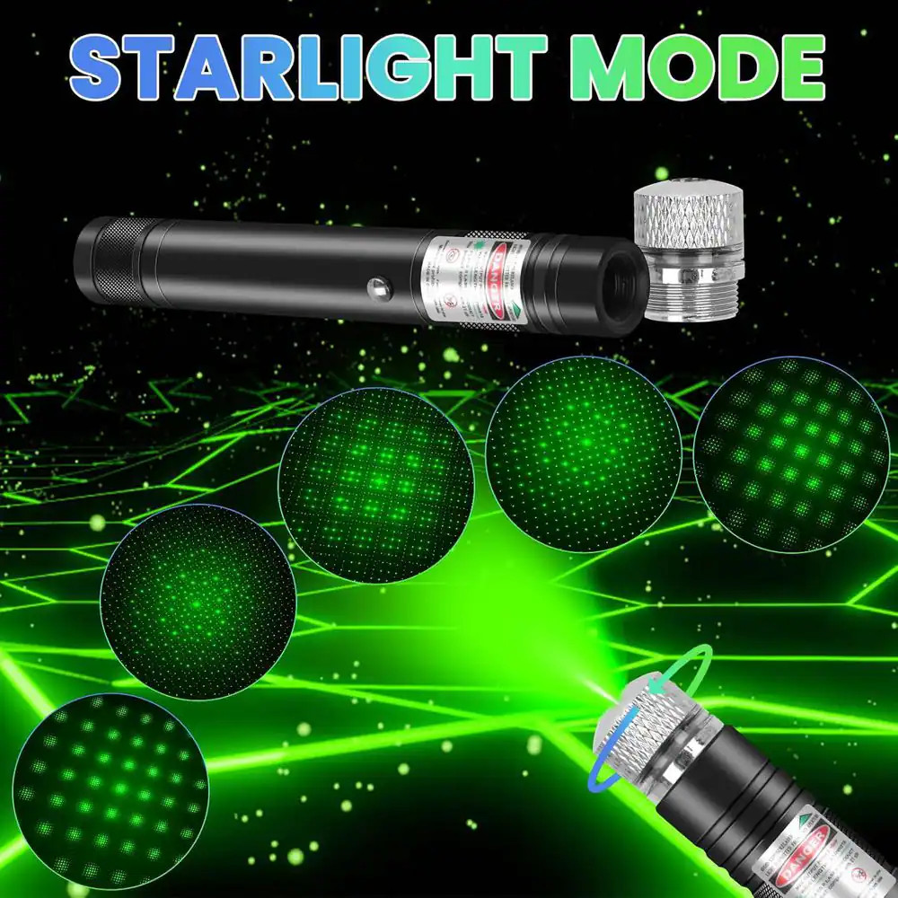 Green Laser Pointer High Power Long Range for Astronomy Outdoors Screen Multiple
