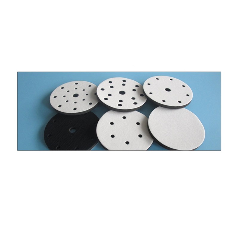 6 Inch 17 Hole Soft Foam Cushion Sponge Interface Buffer Pad For Sanding Pads