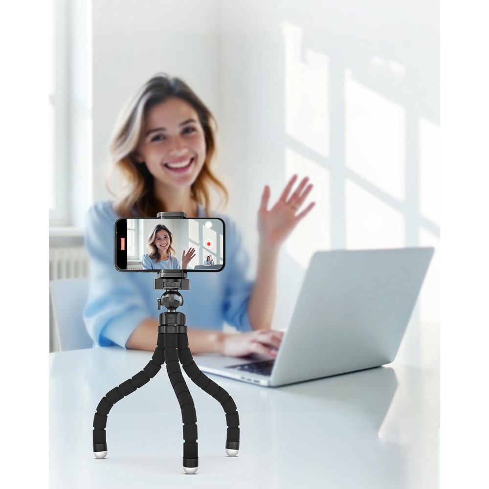 Octopus Adjustable Tripod Stand Flexible Phone Holder for iPhone Camera Bracket