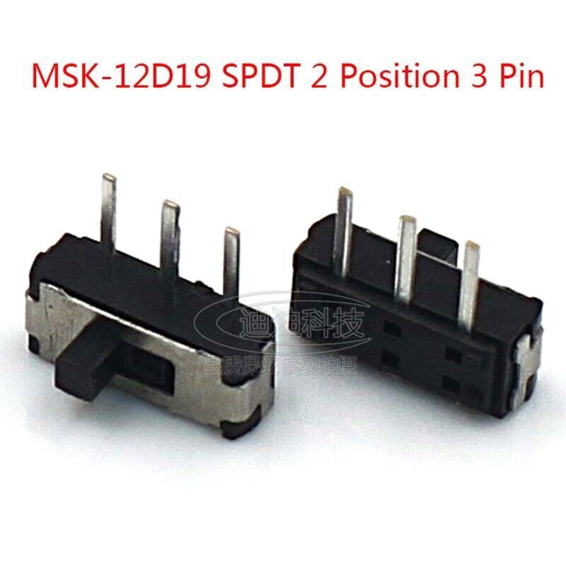 ON-OFF Micro Slide Switch SPDT 2 Position 3 Pin PCB Panel Microswitch SMD Switch