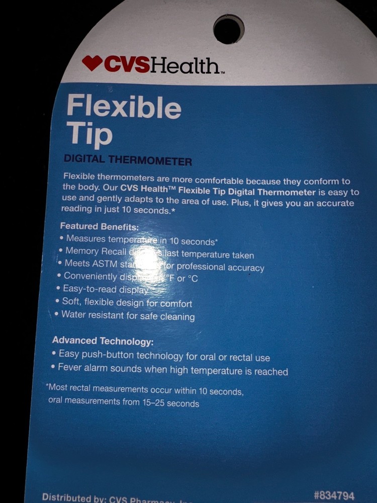 CVS Flexible Tip Digitial Thermometer
