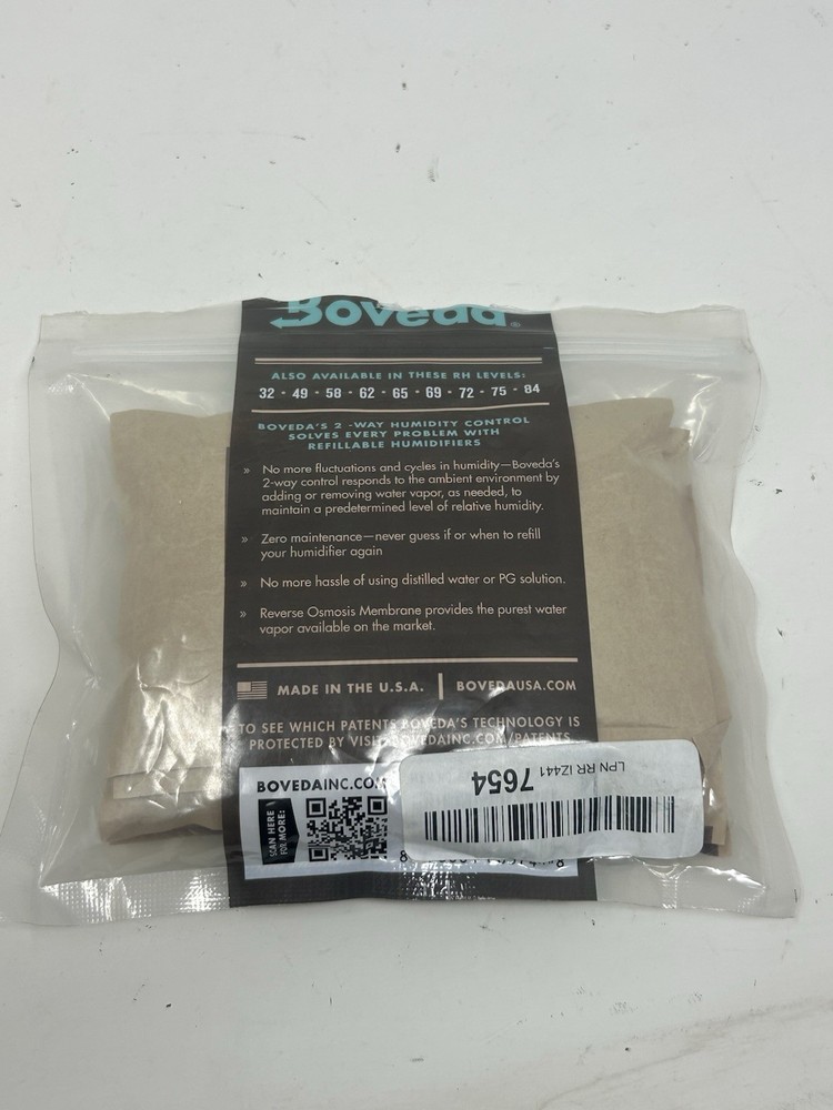 Boveda 72% Two-Way Humidity Control Packs 60grams 4 Pack