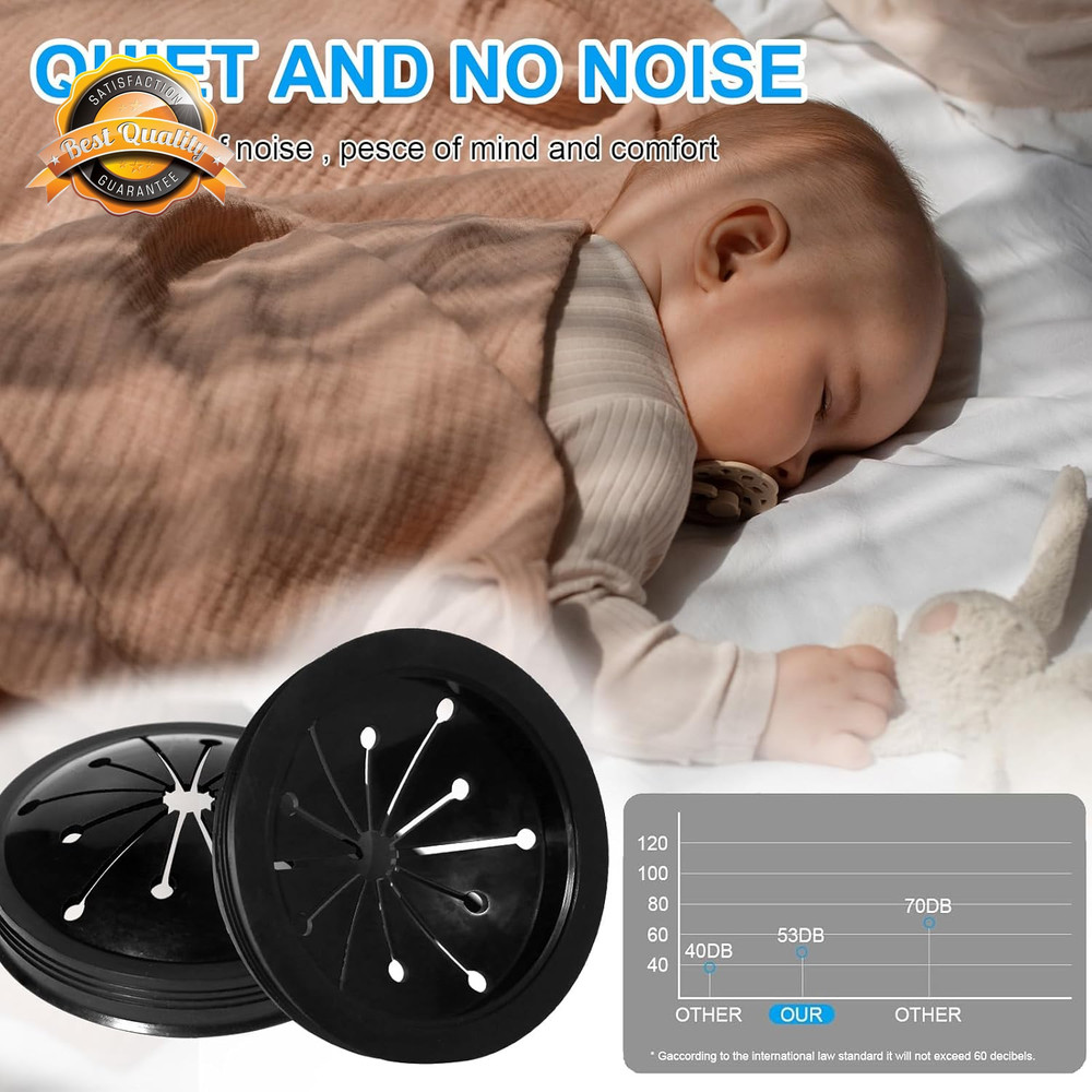 3" Garbage Disposal Splash Guard Rubber Sink Drain Insert Black 3pcs