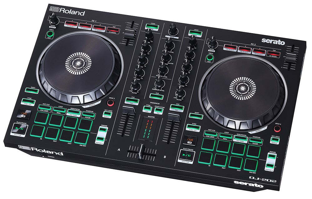 Roland DJ-202 DJ Controller with Serato DJ Pro