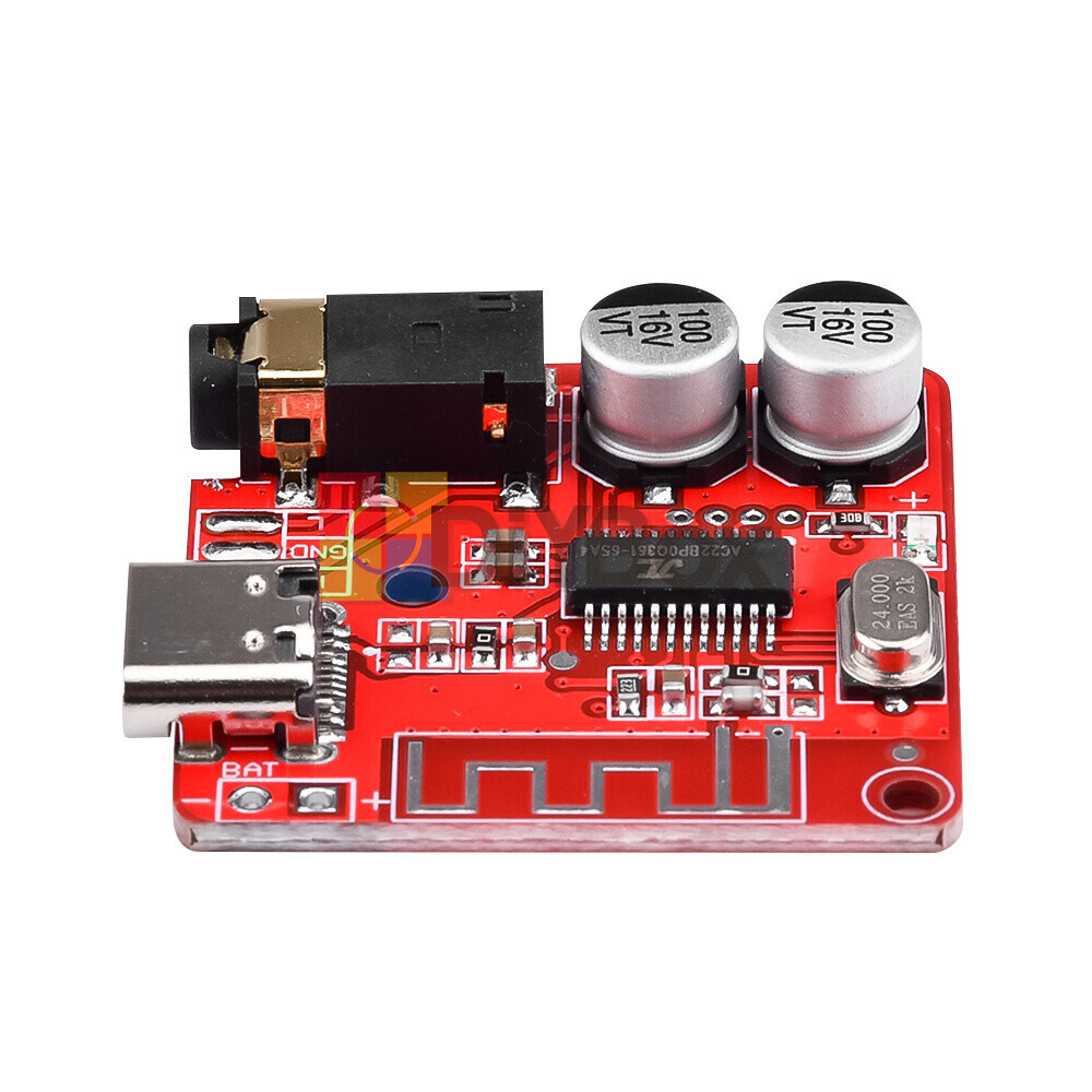 6PCS 3.7V-5V Mini Bluetooth 5.1 Audio Receiver MP3 Decoder Amplifier Module -