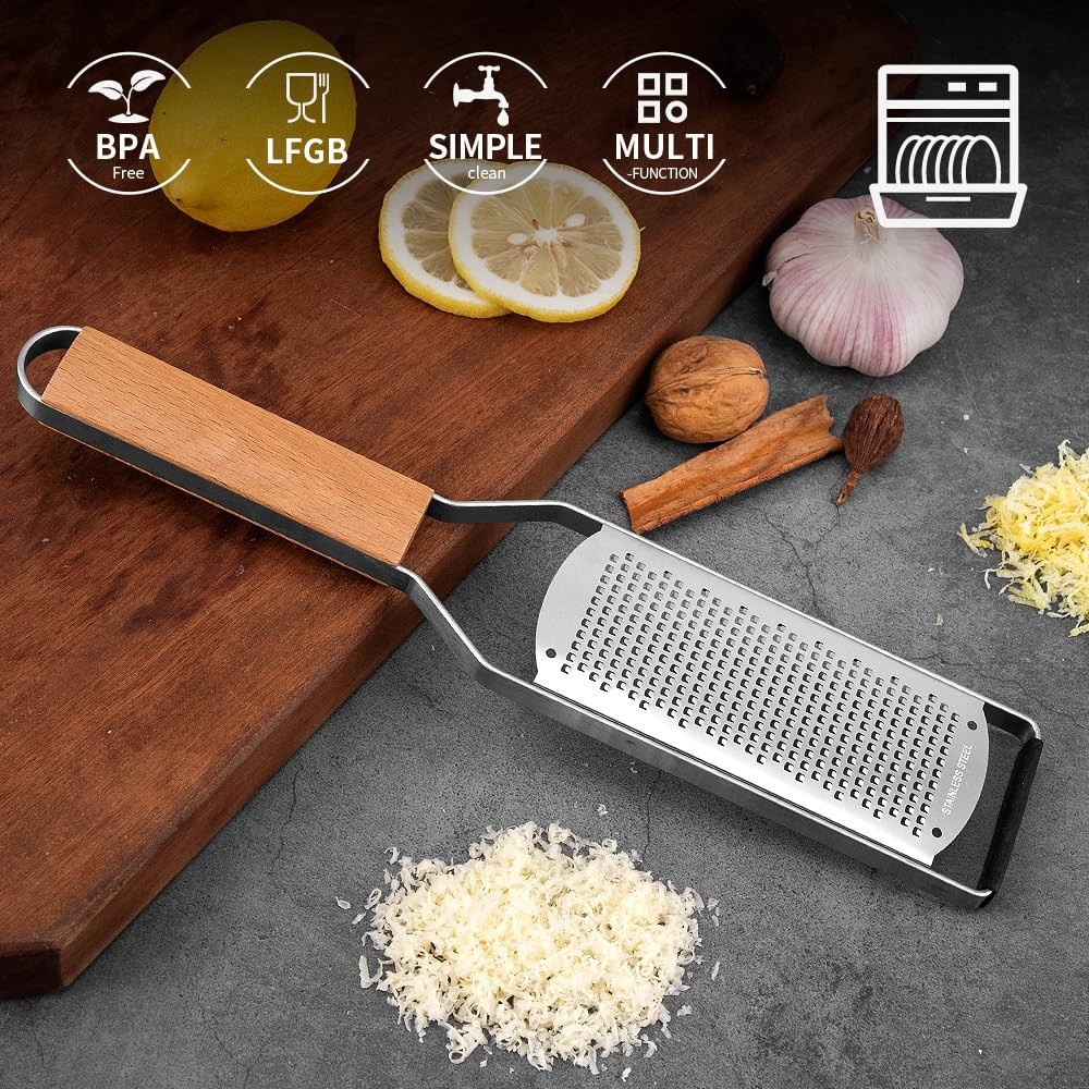 Professional Cheese Graters for Kitchen Stainless Steel Handheld,Durable Rust...