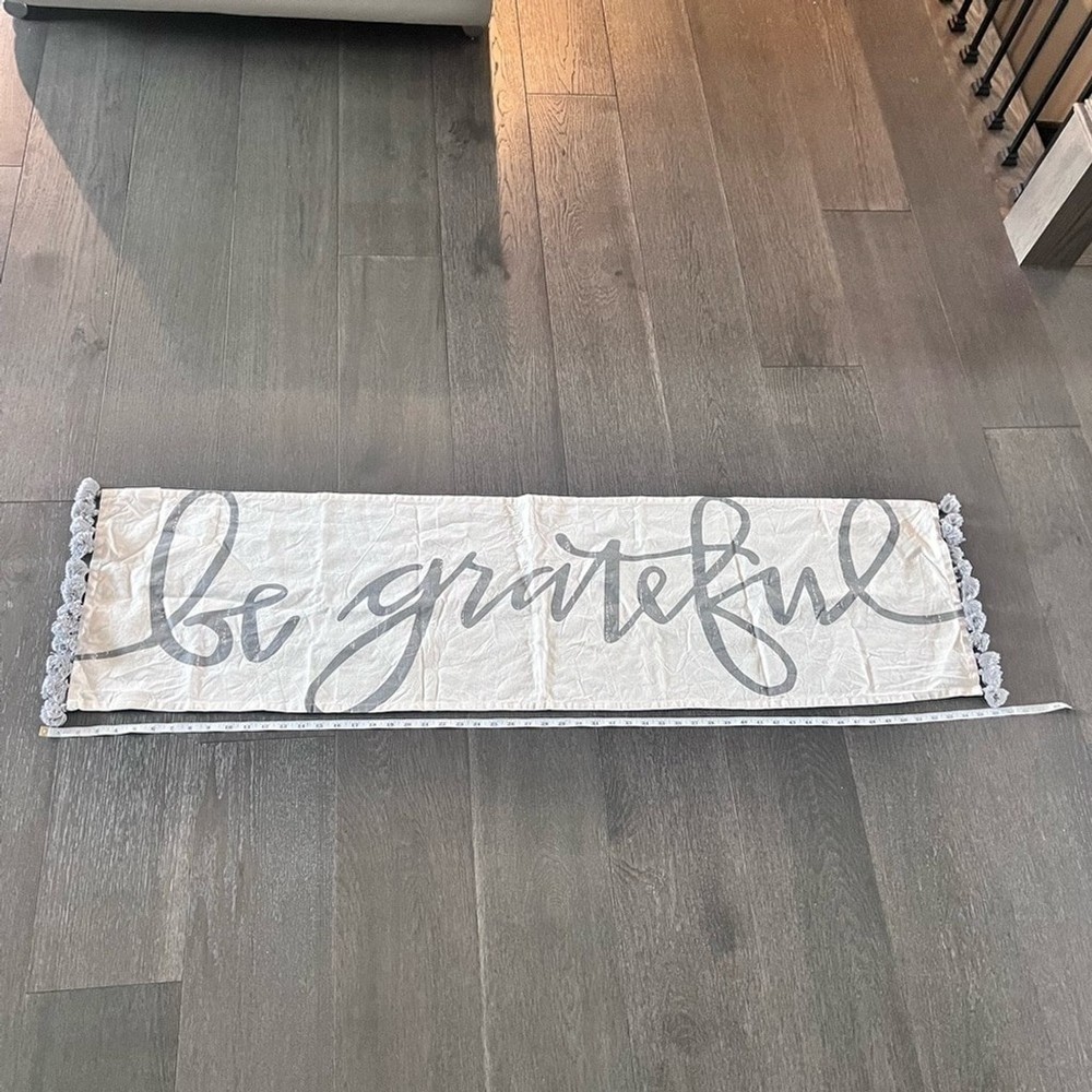 Be Grateful Thanksgiving Fall Table Runner