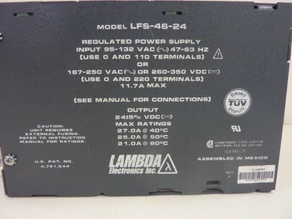 LAMBDA Power Supply LFS-46-24 Used #49751