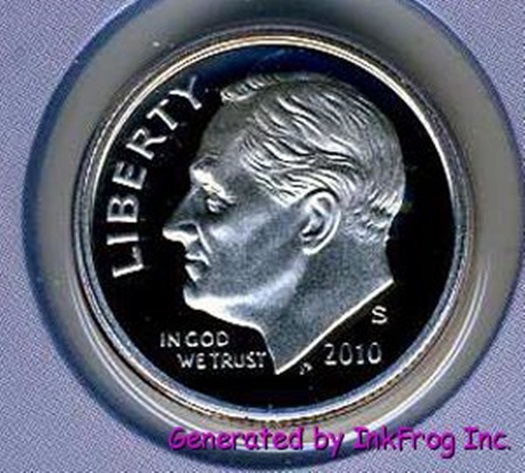 2010 S Clad Roosevelt Dime Deep Cameo Gem Proof