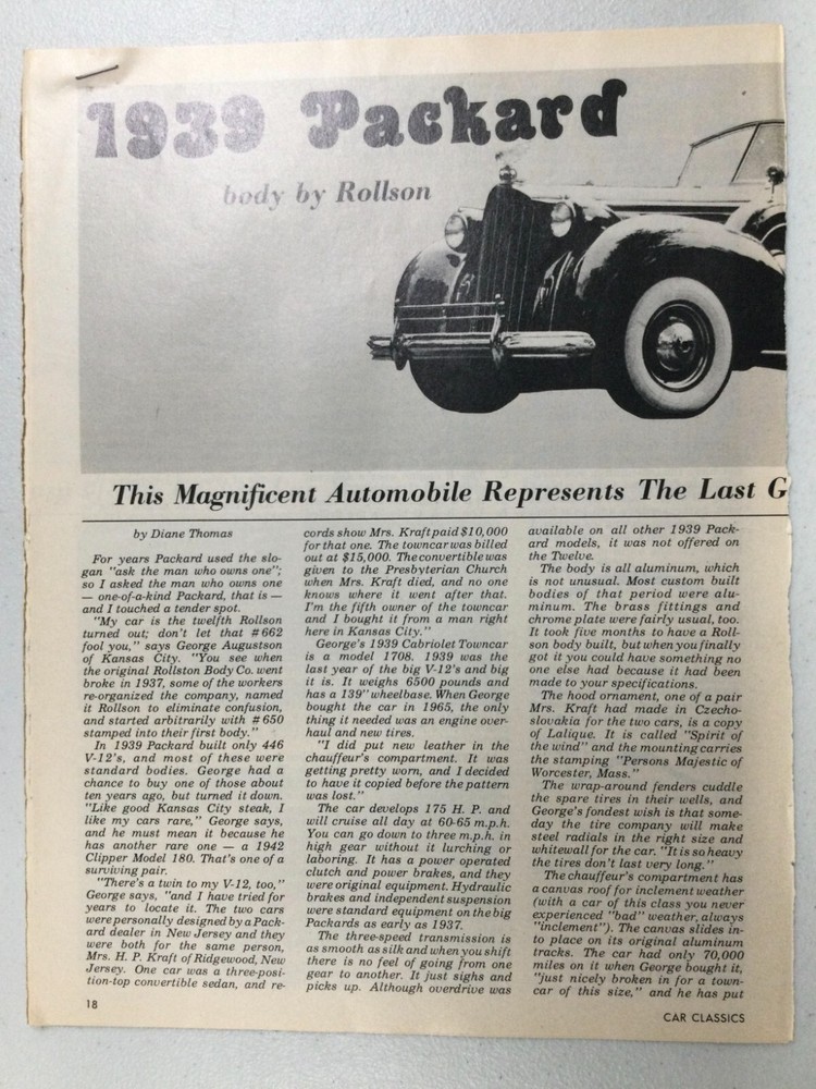 PPPArt26 Article 1939 Packard body by Rollson October 1973 4 page