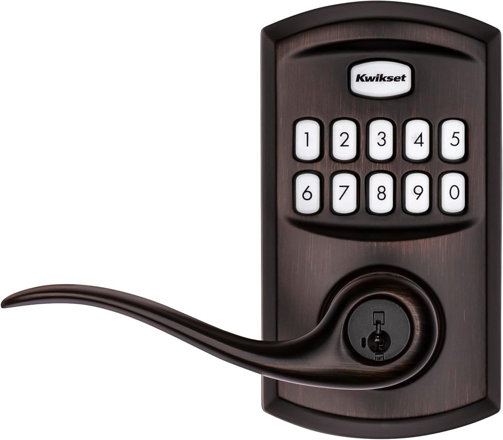 Kwikset SmartCode 917 Keyless Entry Lever Deadbolt Venetian Bronze Electronic