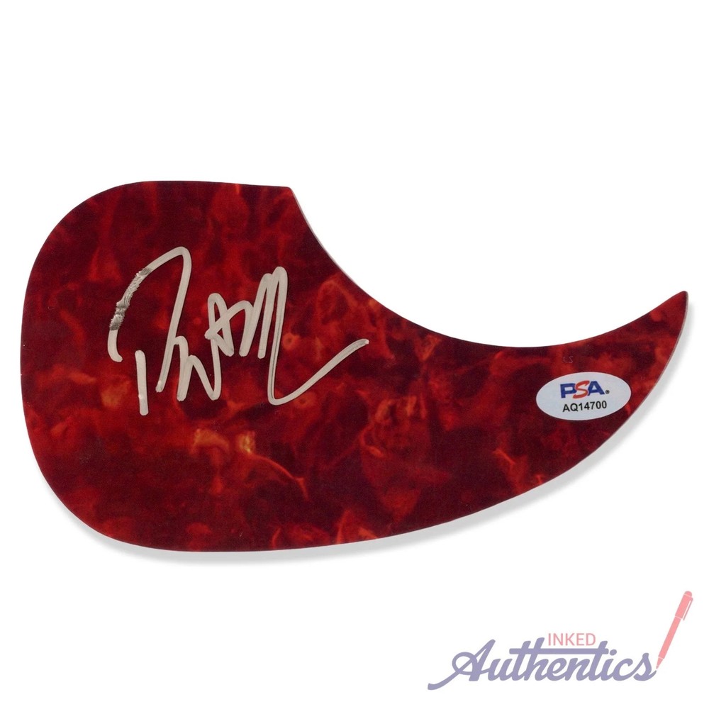 Pat Monahan Signed Autographed Acoustic Pickguard Train PSA/DNA Authenticated