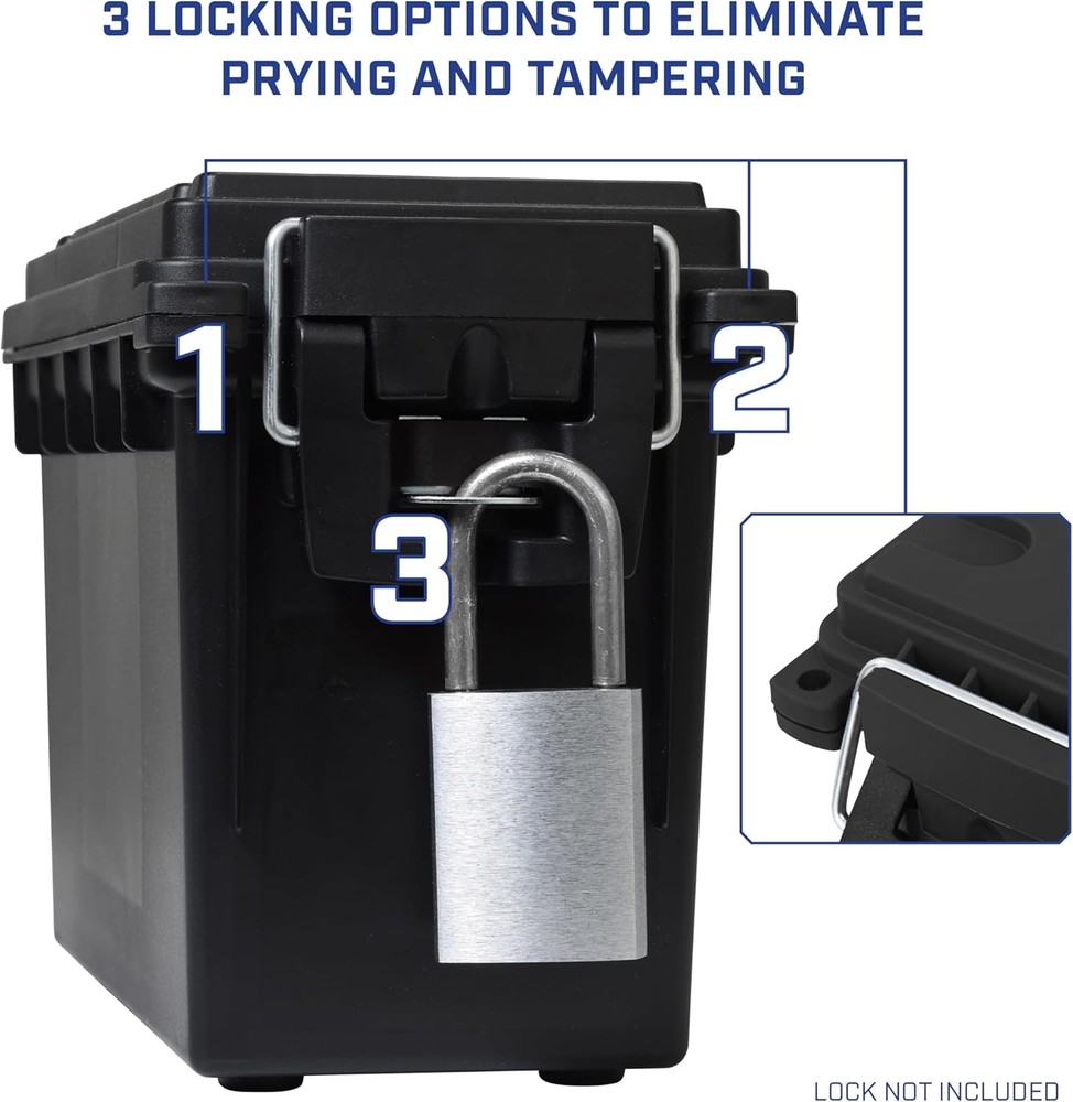 Sheffield Ammo Storage Box .30 Cal Stackable Waterproof Mil Spec Field Shell