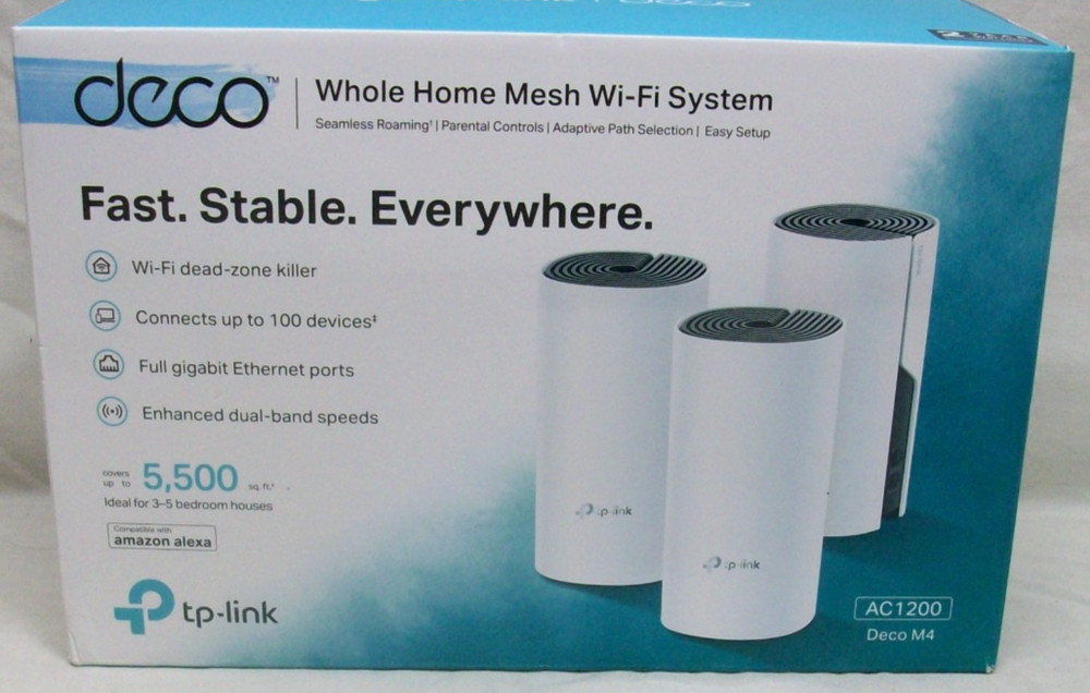 NIB TP-Link Deco Whole Home Mesh Wi-Fi System Router/Extender Replacement NEW