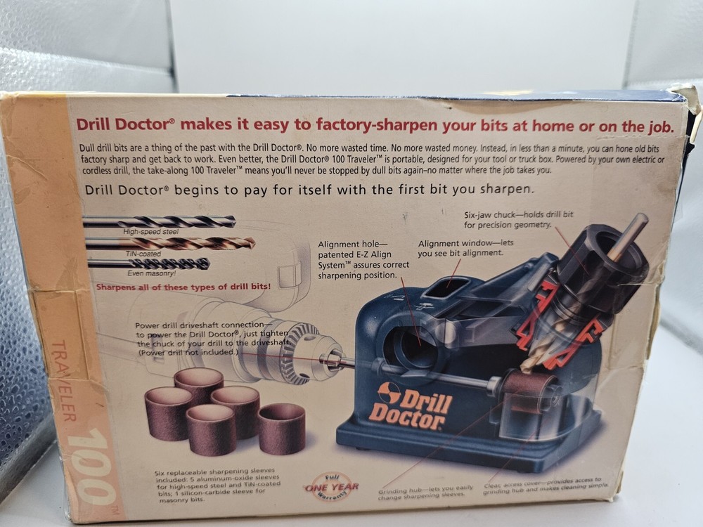 Drill Doctor - Drill Bit Sharpener Powered by drill (not included)