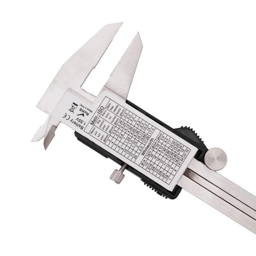 6" Digital Vernier Caliper Micrometer Measuring Tool Depth Ruler Stainless Steel