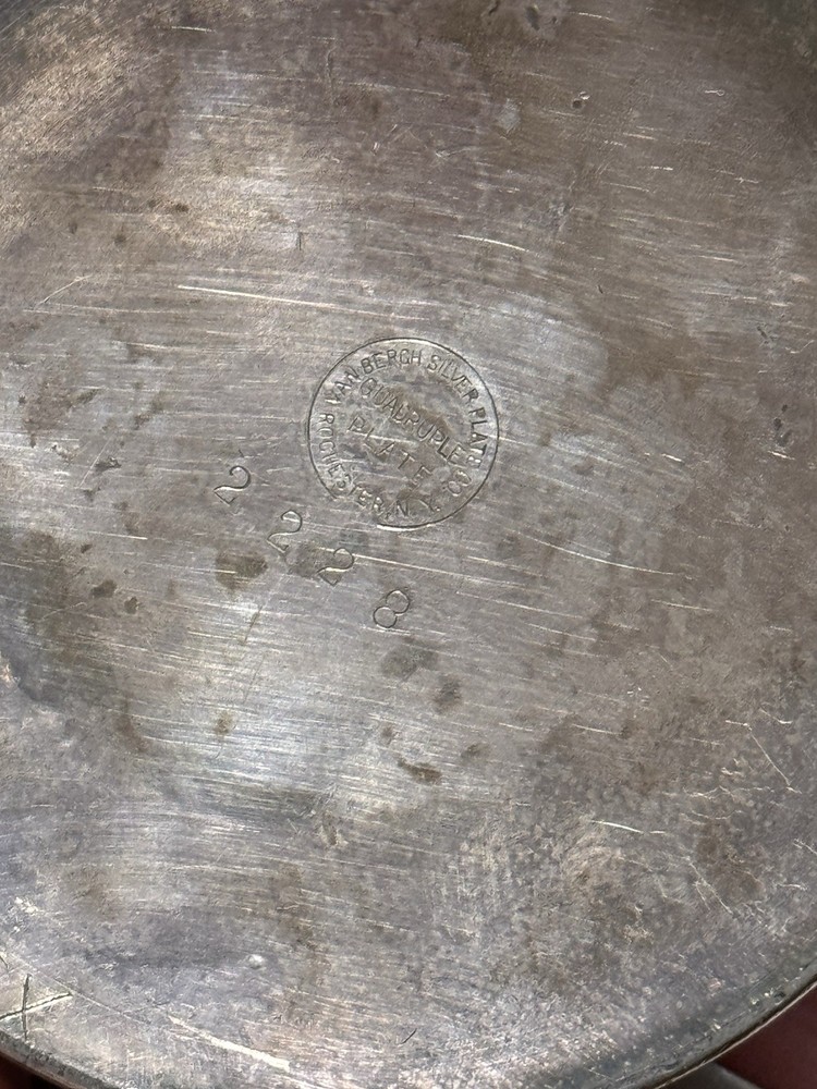 Van Berch silverQuadruple Plate Creamer Pitcher #2228