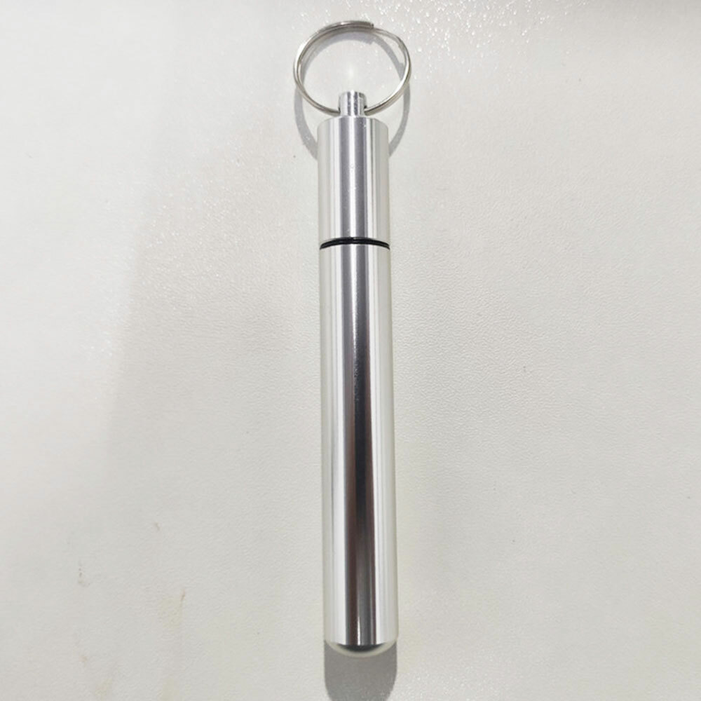General Keychain Waterproof Pill Box Bottle Holder Container Ear Spoon Tool #LI