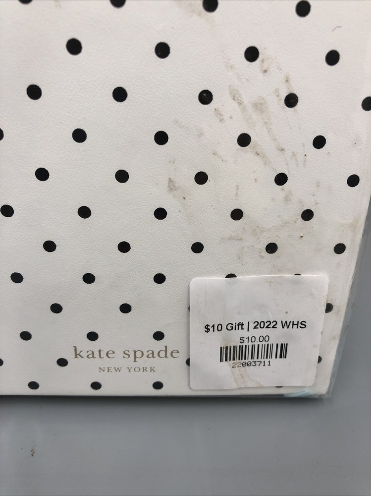 Kate Spade New York Take Note Large Polka Dot Leatherette Initial "R" Notebook