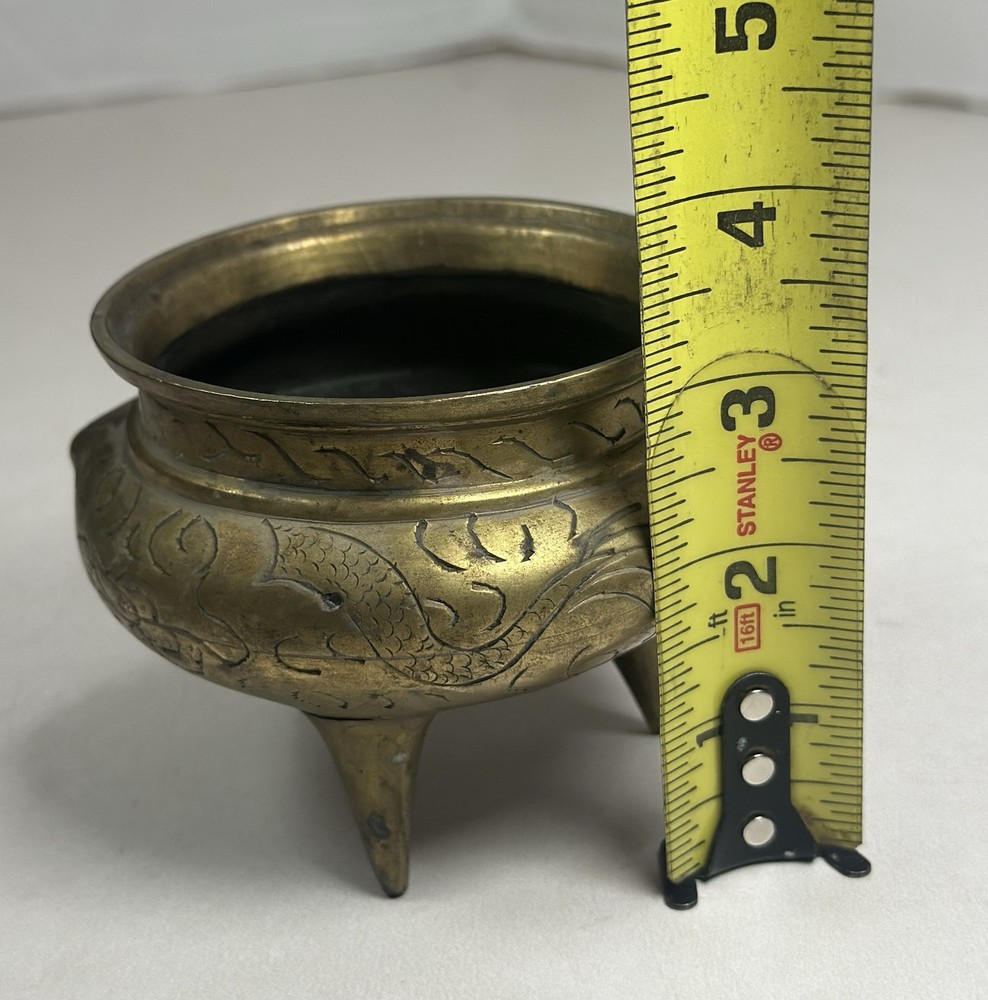 Antique Brass Chinese Incense Burner
