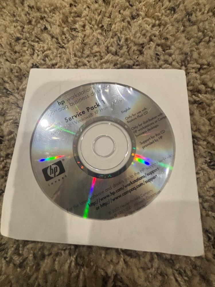 Business Desktops HP Operating System CD Microsoft Windows XP Pro SP1 a