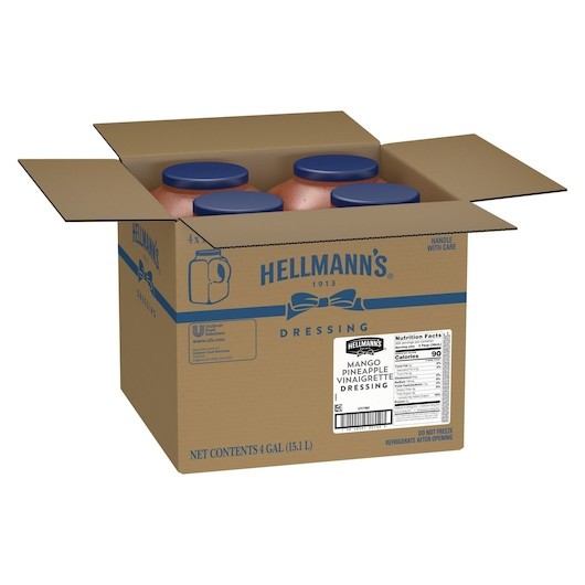Hellmann's Mango Pineapple Vinaigrette Dressing Bulk, 1 Gallon, 4 Per Case