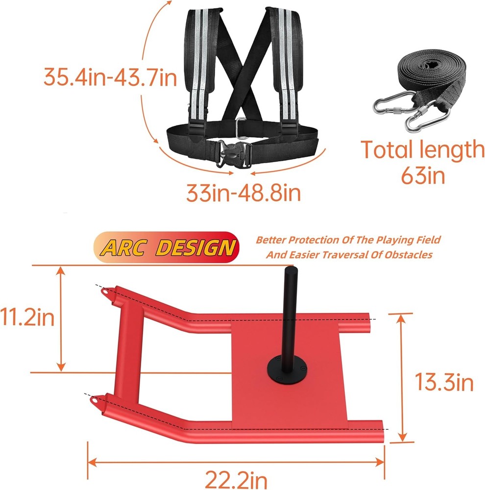 Weighted Speed Training Sled Heavy Duty 1 Pack