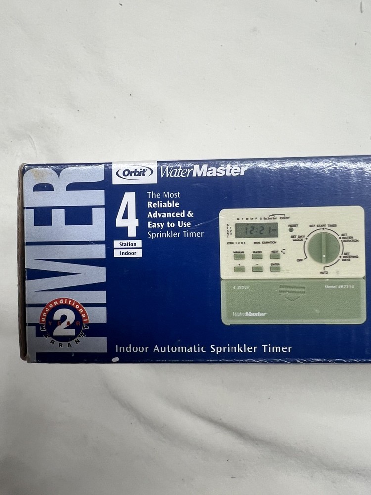 Orbit 57114 Water Master 4 Station Automatic Sprinkler System Timer Model