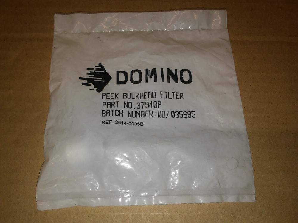 domino peek bulkhead filter p/n 37940