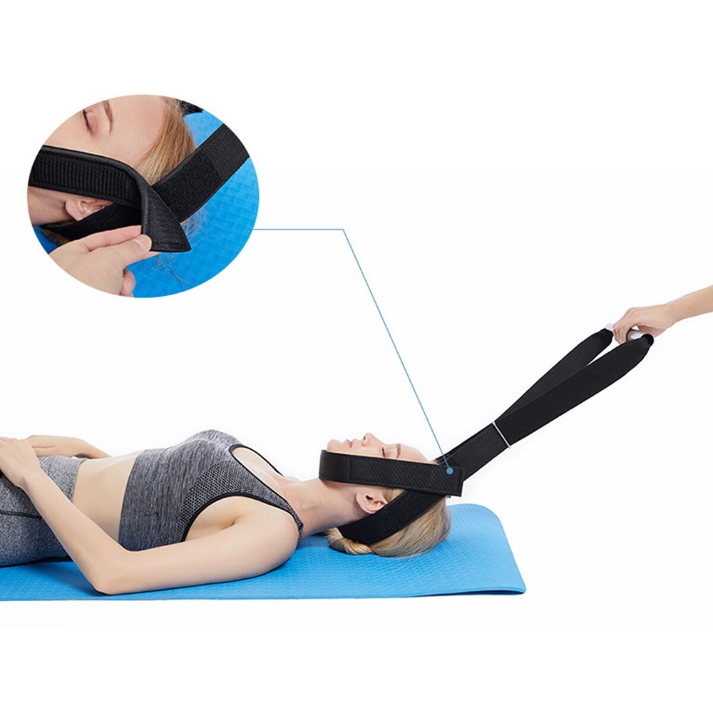 Comfortable Y-Shaped Spine Chiropractic Decompression Traction Tool Chin Strap.