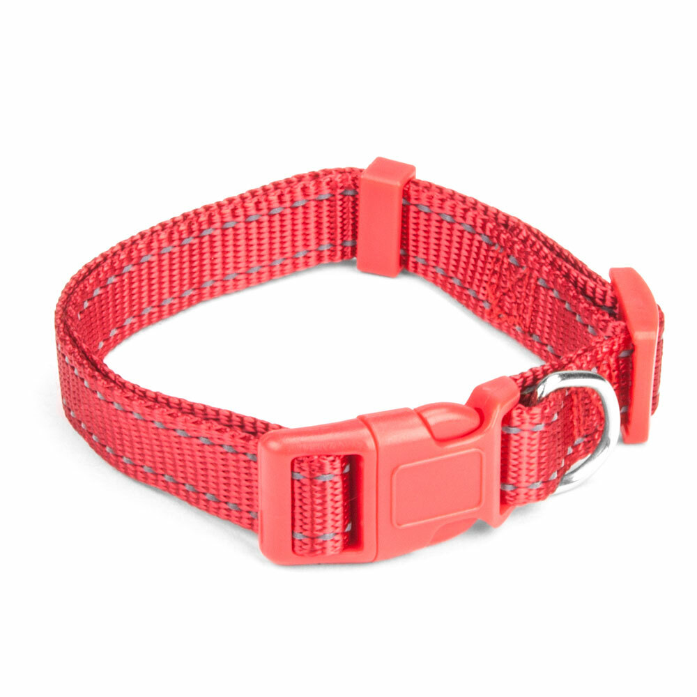 Small Red Adjustable Reflective Collar Aclr-001
