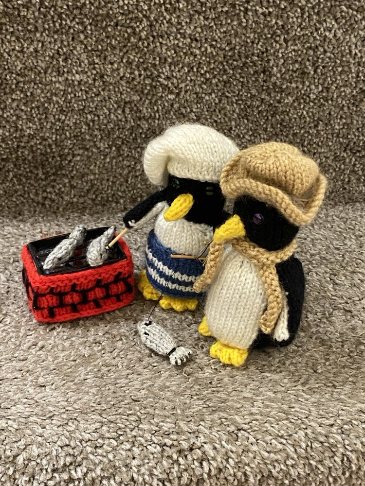Homemade Knitted Penguins