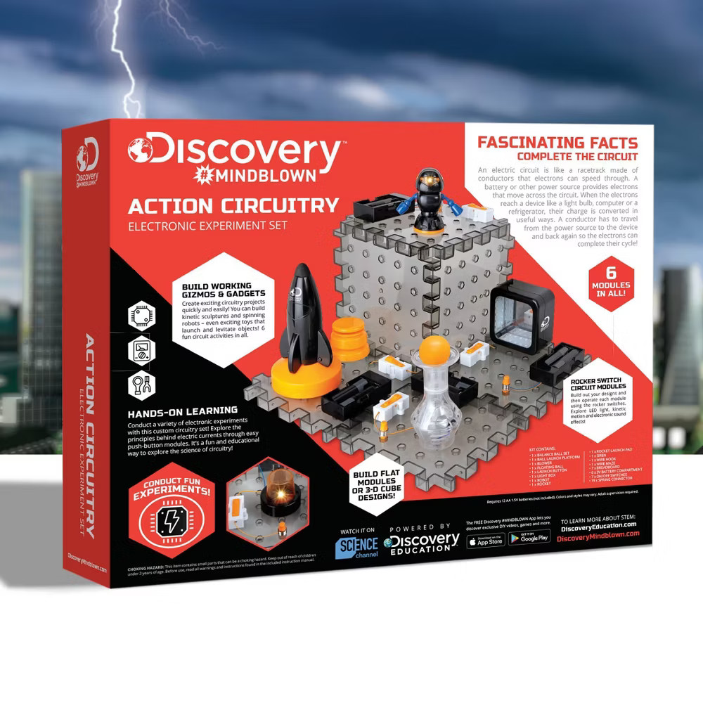 Discovery #Mindblown Action Circuitry Electronic Experiment STEM Science Kit