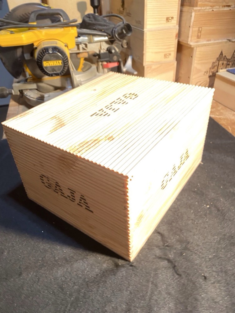 Wooden Wine Box, Italy