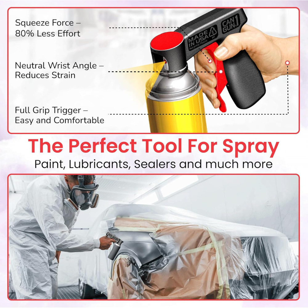 2PCS Instant Aerosol Trigger Handle, Instantly Converts Spray Cans into Spray