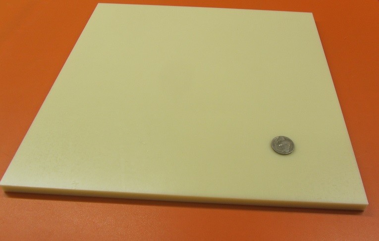 ABS Natural Sheets, Smooth Both Sides, .375" (3/8") x 12" x 12"